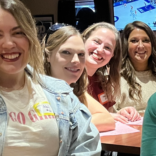 Attendees at a FL speed dating event