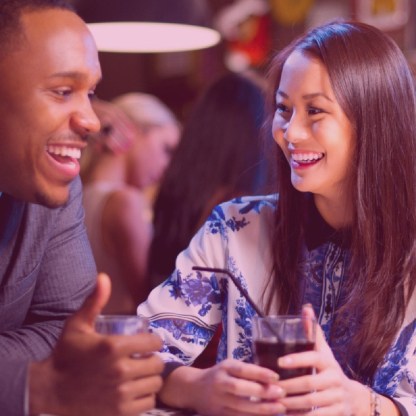 Attendees at a IL speed dating event